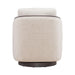 Nora Uph Swivel Accent Chair - Dark Brown image