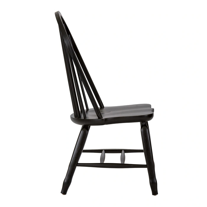 Treasures Bow Back Side Chair - Black image