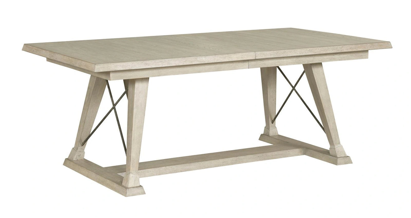 American Drew Vista Clayton Dining Table in White OakR