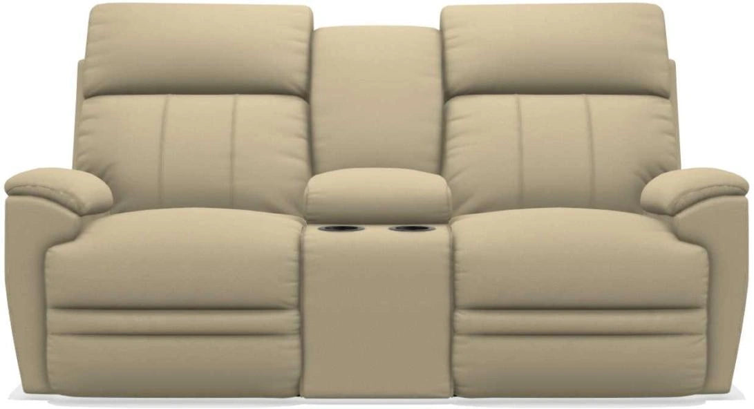 La-Z-Boy Talladega Sand La-Z-Time Full Reclining Loveseat With Console