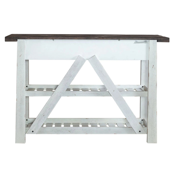 Farmhouse Server in White/Oak image