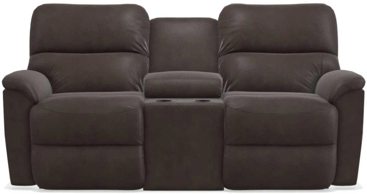 La-Z-Boy Brooks Godiva Reclining Loveseat With Console
