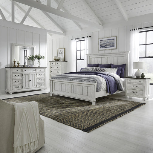 River Place King Panel Bed, Dresser & Mirror, Chest, Night Stand image