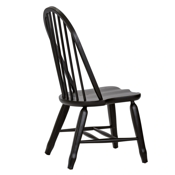 Treasures Bow Back Side Chair - Black image