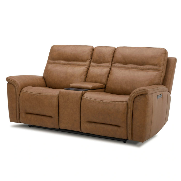 Cooper Loveseat w/Console P3 & ZG in Camel image