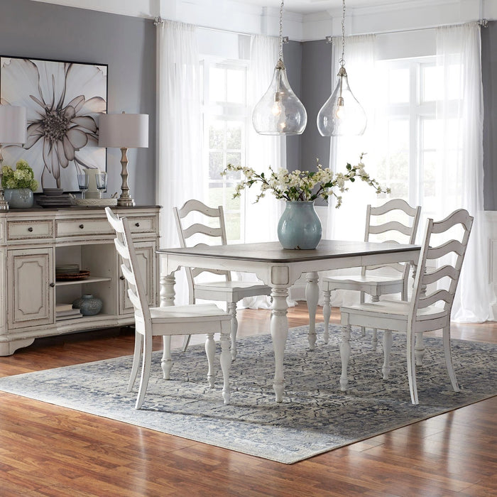 Magnolia Manor 5 Piece Leg Table Set image