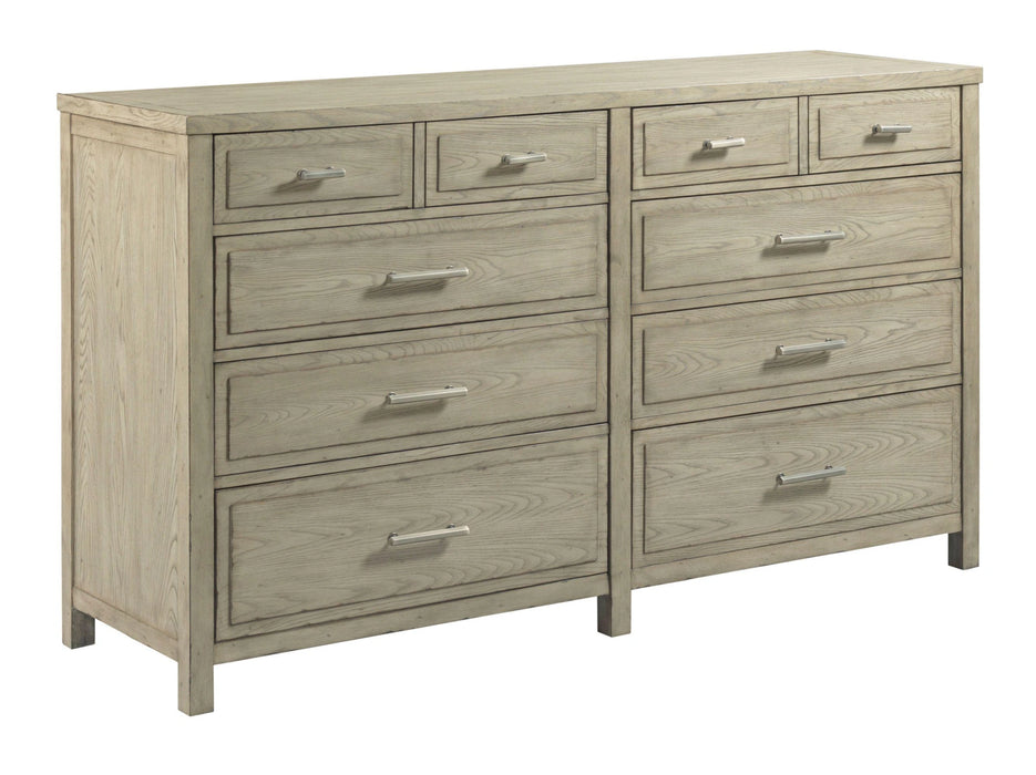 American Drew West Fork Parks Dresser in Aged Taupe