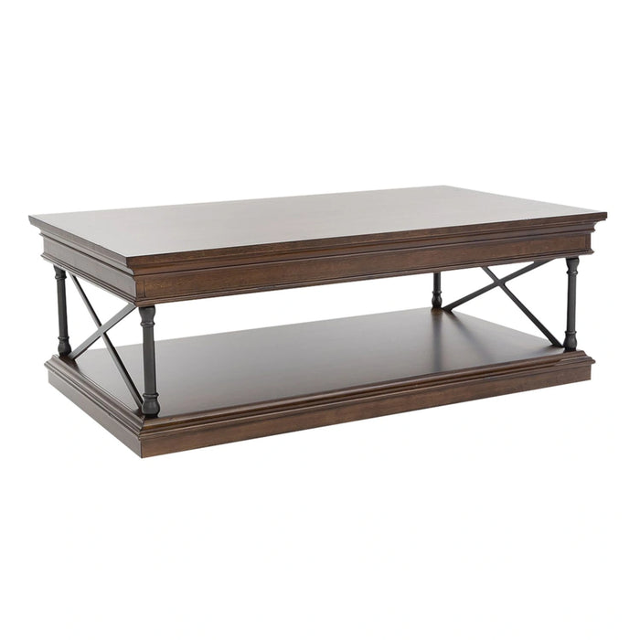 Tribeca Rectangular Cocktail Table in Cordovian Brown image