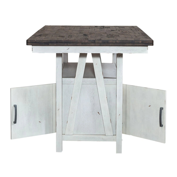 Farmhouse Gathering Table in White/Oak image