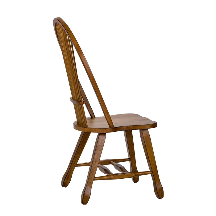Treasures Sheaf Back Side Chair - Oak image