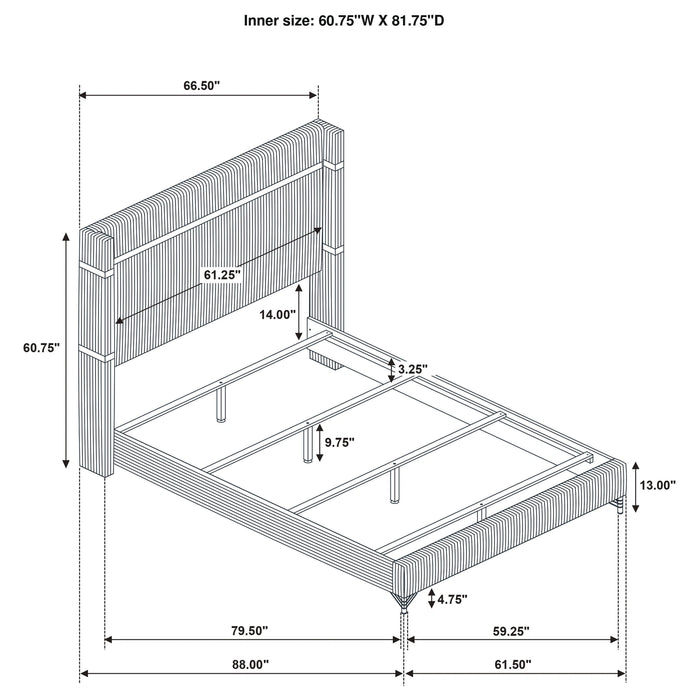 Lucia Wingback Bed