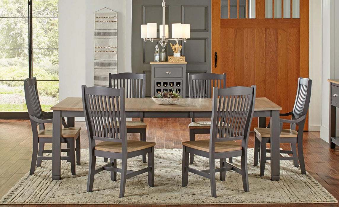 A-America Furniture Port Townsend Leg Table in Seaside Pine