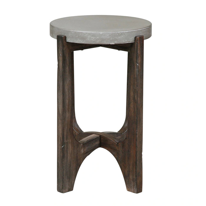 Cascade Chair Side Table in Wire Brush Rustic Brown image