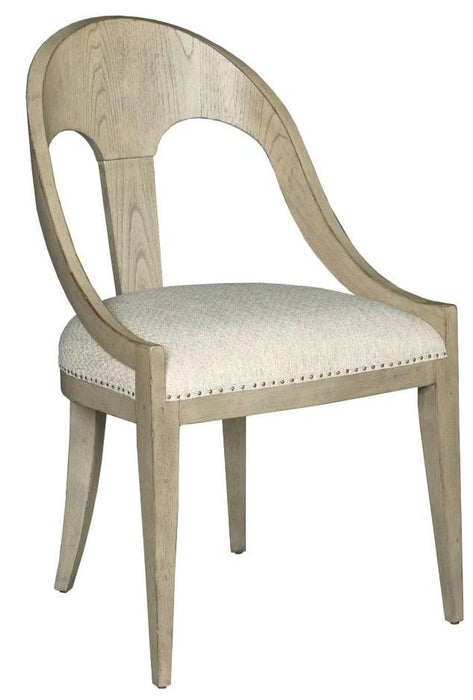 American Drew West Fork Newport Host Chair in Aged Taupe (Set of 2)