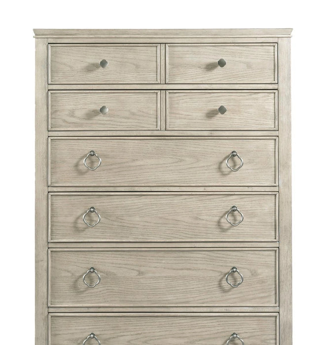 American Drew Vista 8 Drawer Chest in White Oak