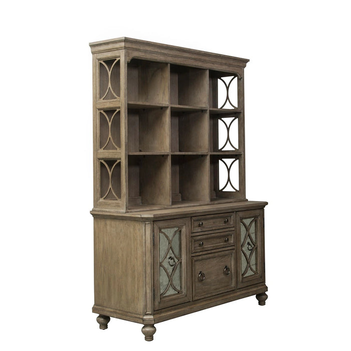 Simply Elegant 3 Piece Desk & Hutch Set image