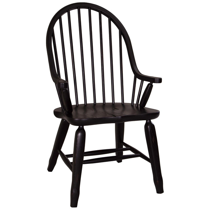 Treasures Bow Back Arm Chair - Black image