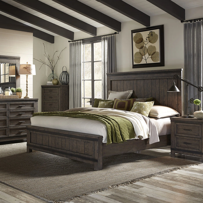 Thornwood Hills King California Panel Bed, Dresser & Mirror, Chest, Night Stand image
